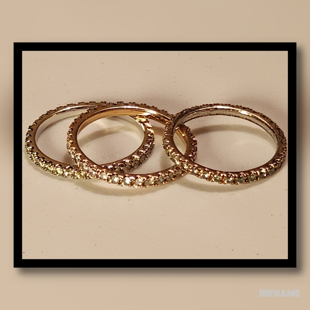 Crystal Rhinestone Ring Stack - image 5